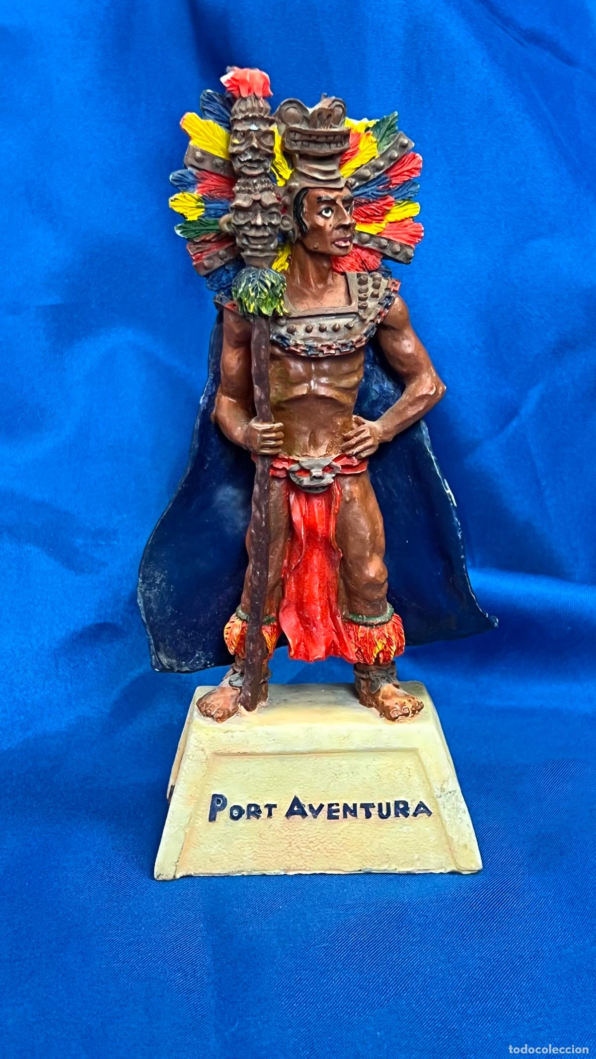 Vintage: FIGURA DECORATIVA: GUERRERO PRECOLOMBINO - SOUVENIR PORTAVENTURA