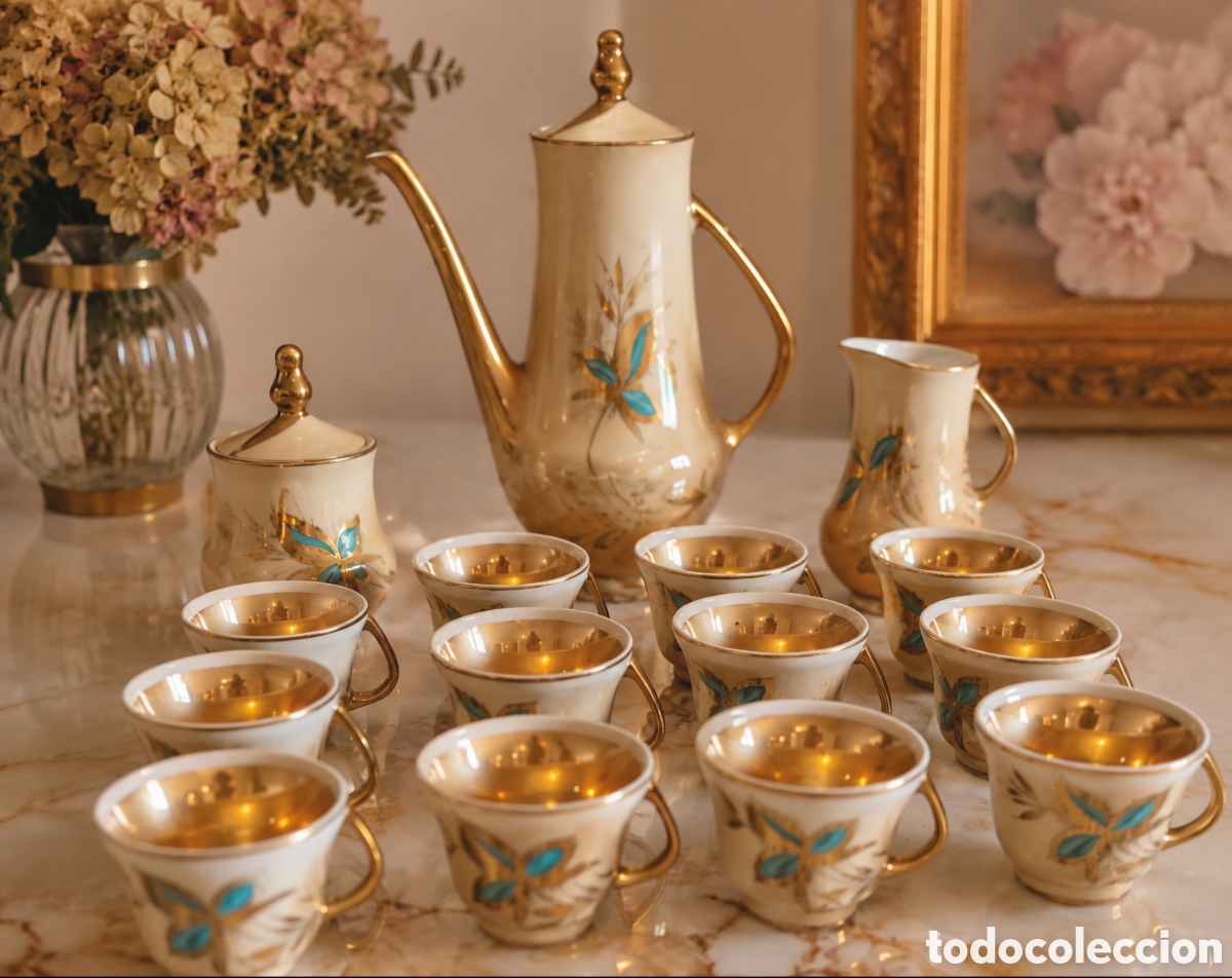 Vintage: Juego de caf&eacute; vintage