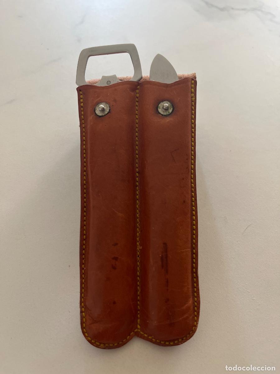 Vintage: Antiguo estuche de cuero con piezas Dalia