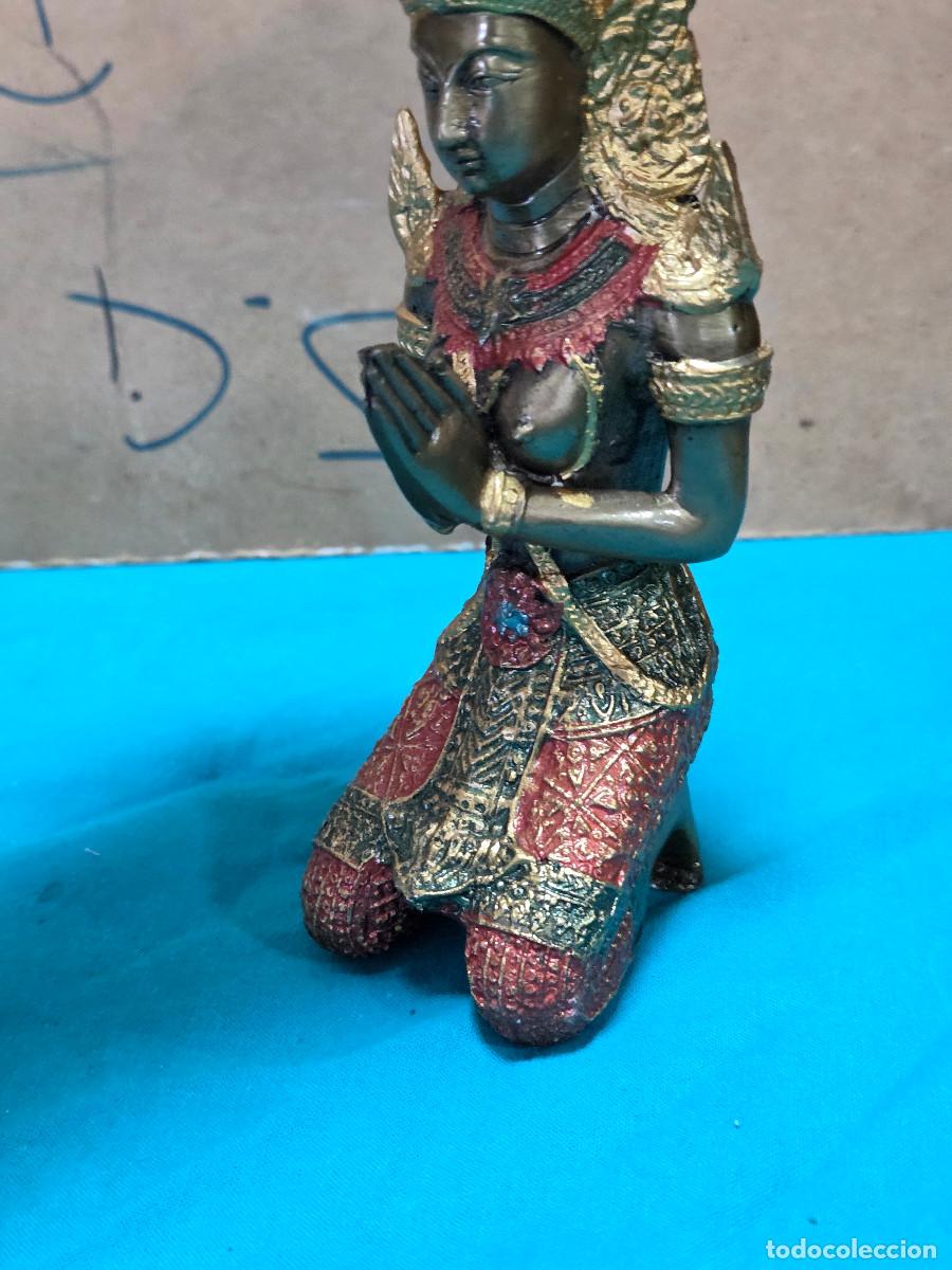Vintage: figura indu de bronce - Foto 4