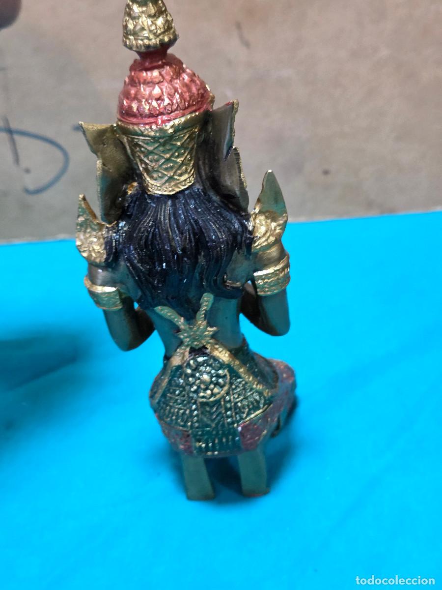 Vintage: figura indu de bronce - Foto 7