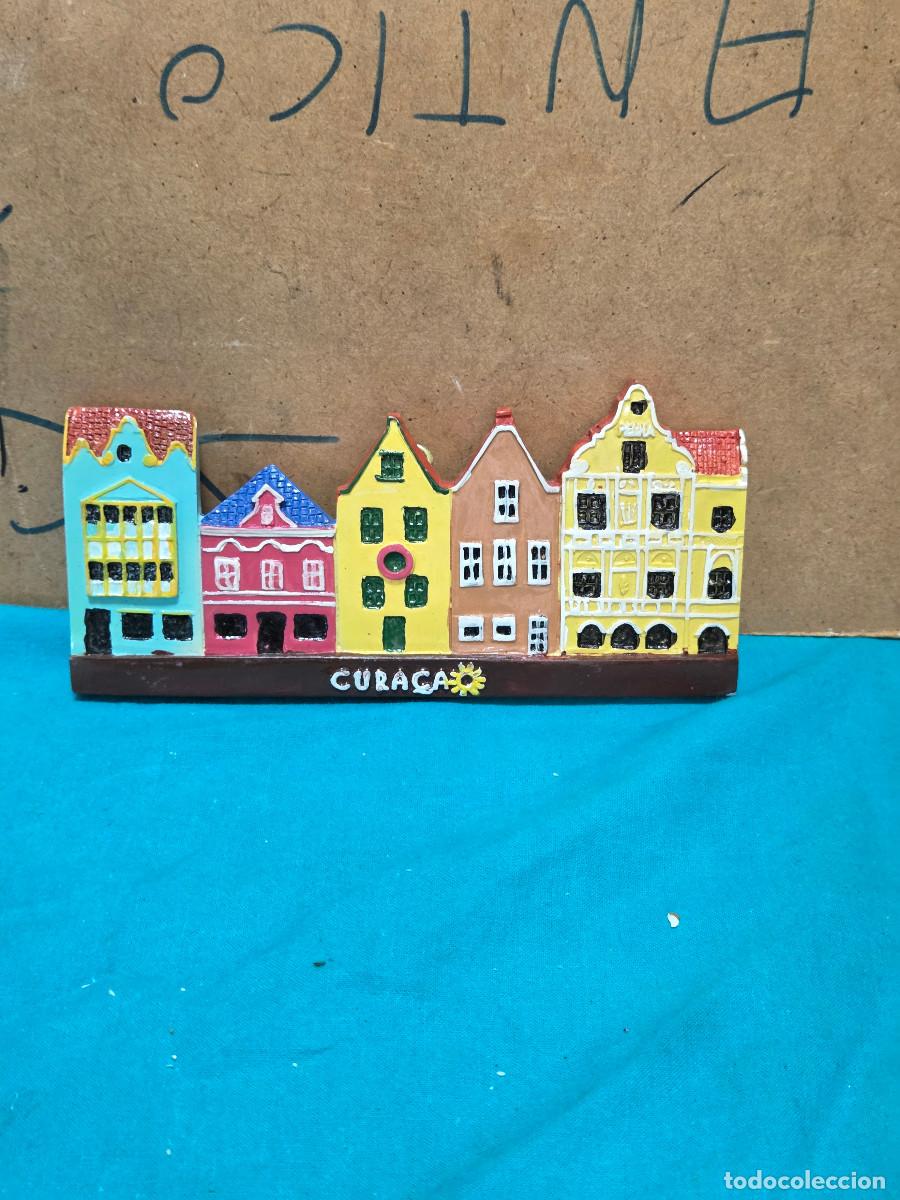 Vintage: figura de casas de colgar