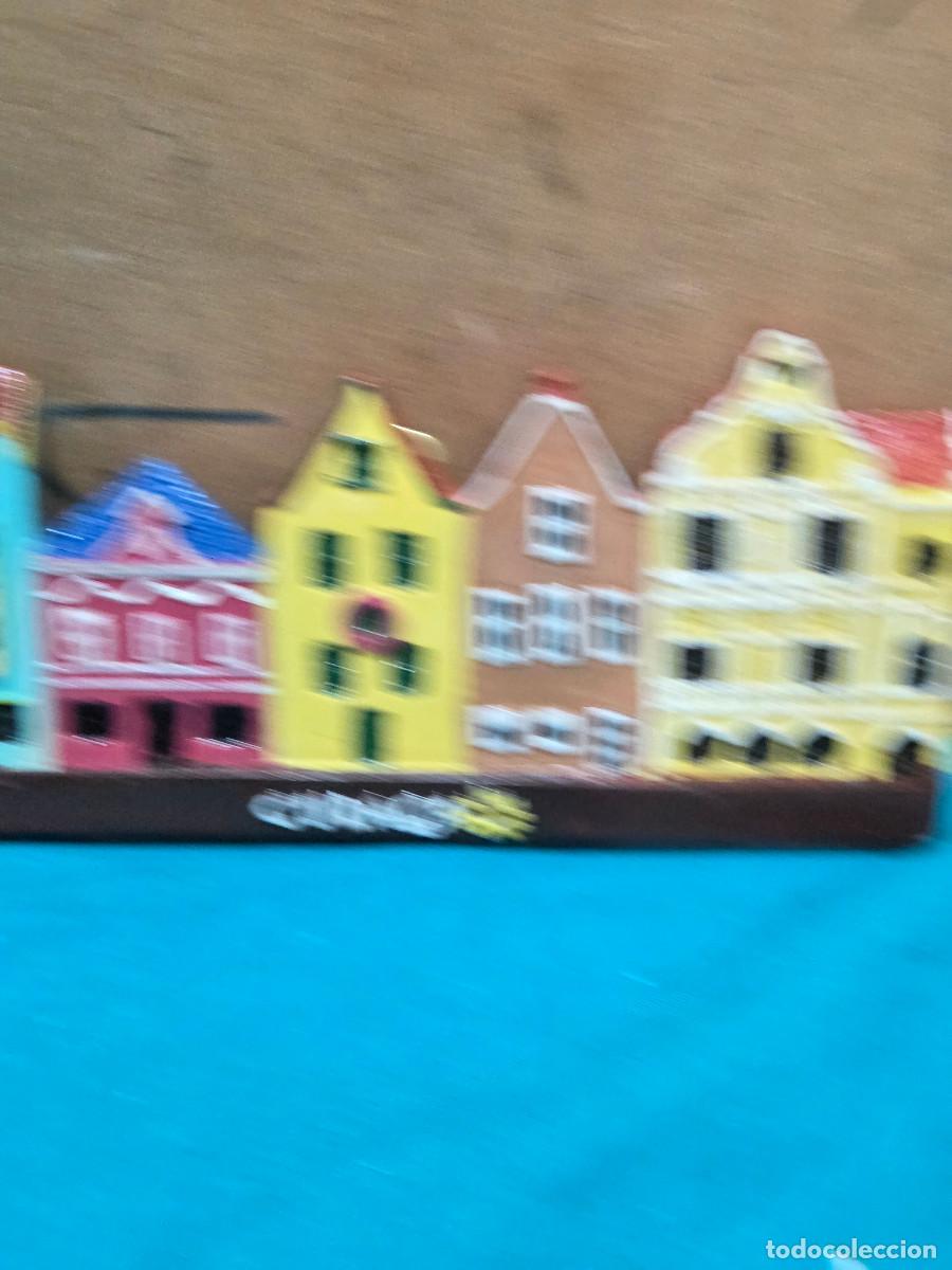 Vintage: figura de casas de colgar - Foto 2