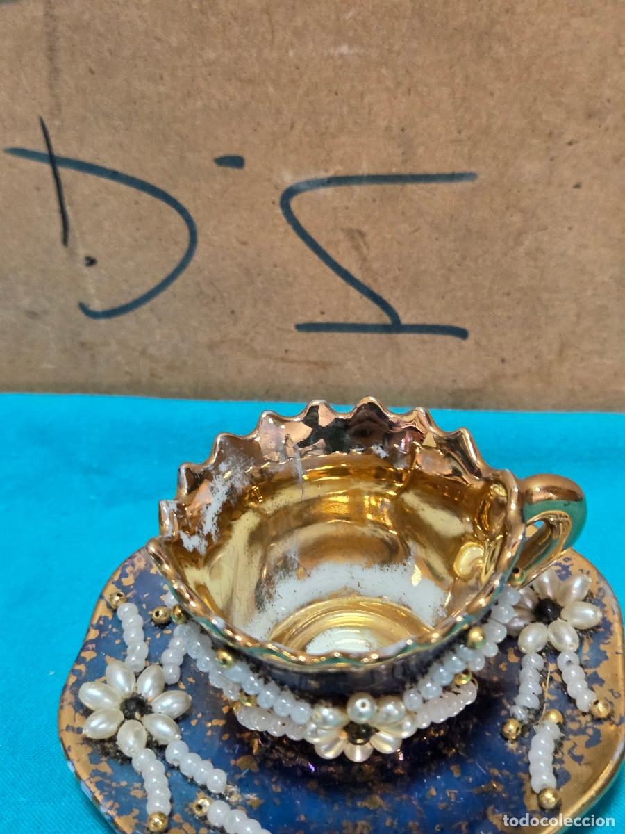 Vintage: peque&ntilde;a taza con plato