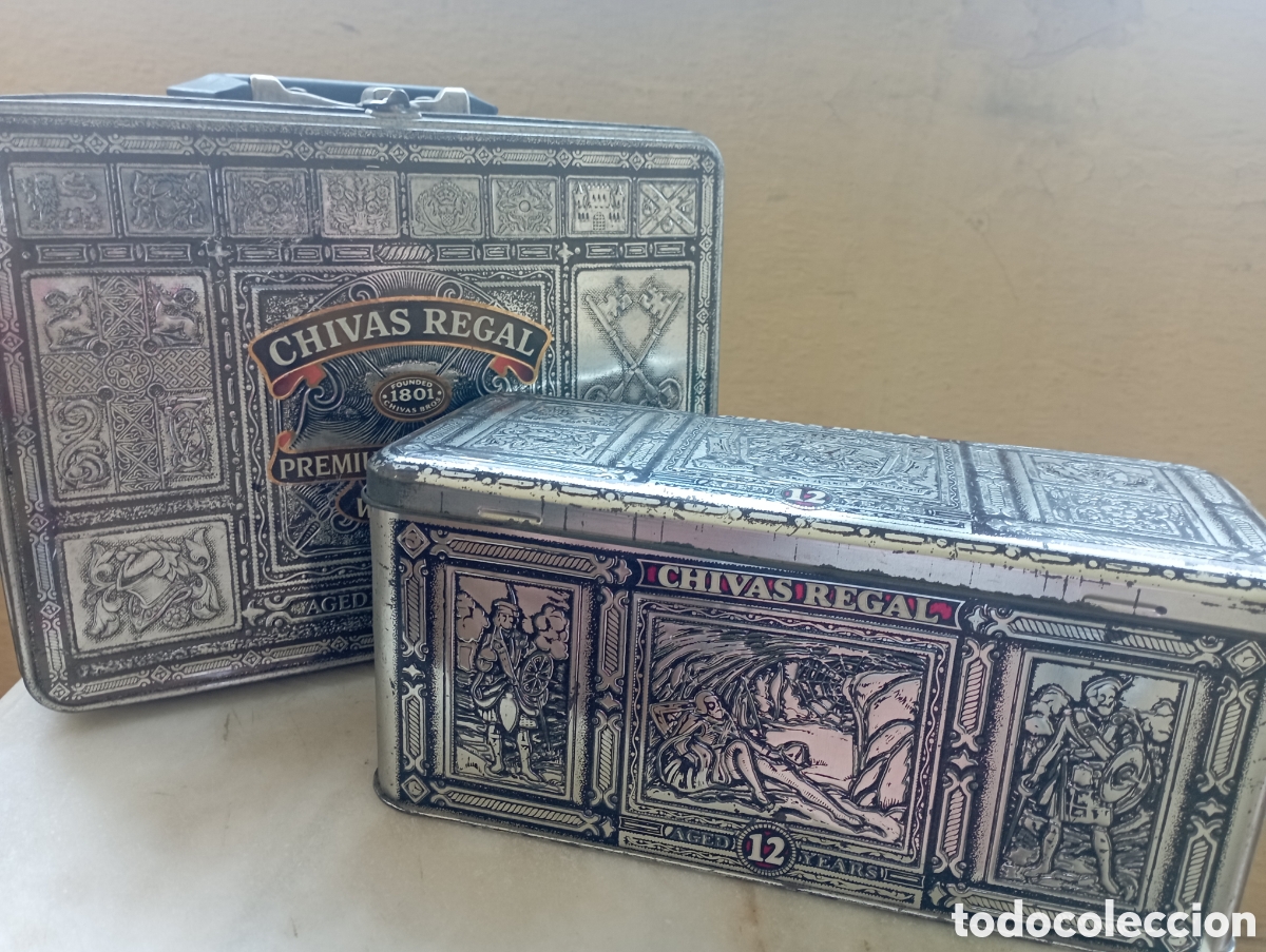 Vintage: Cajas whisky Chivas 12 A&ntilde;os