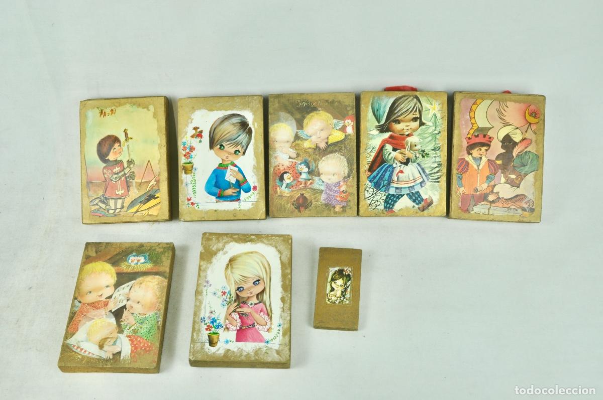 Vintage: 8 cuadros motivos infantiles