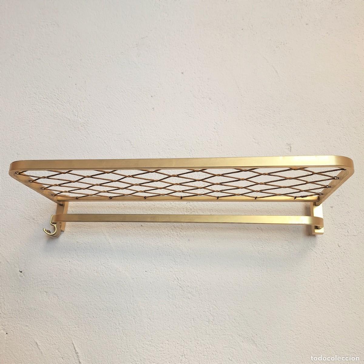 Vintage: Perchero vintage de pared de aluminio. 1930-1940