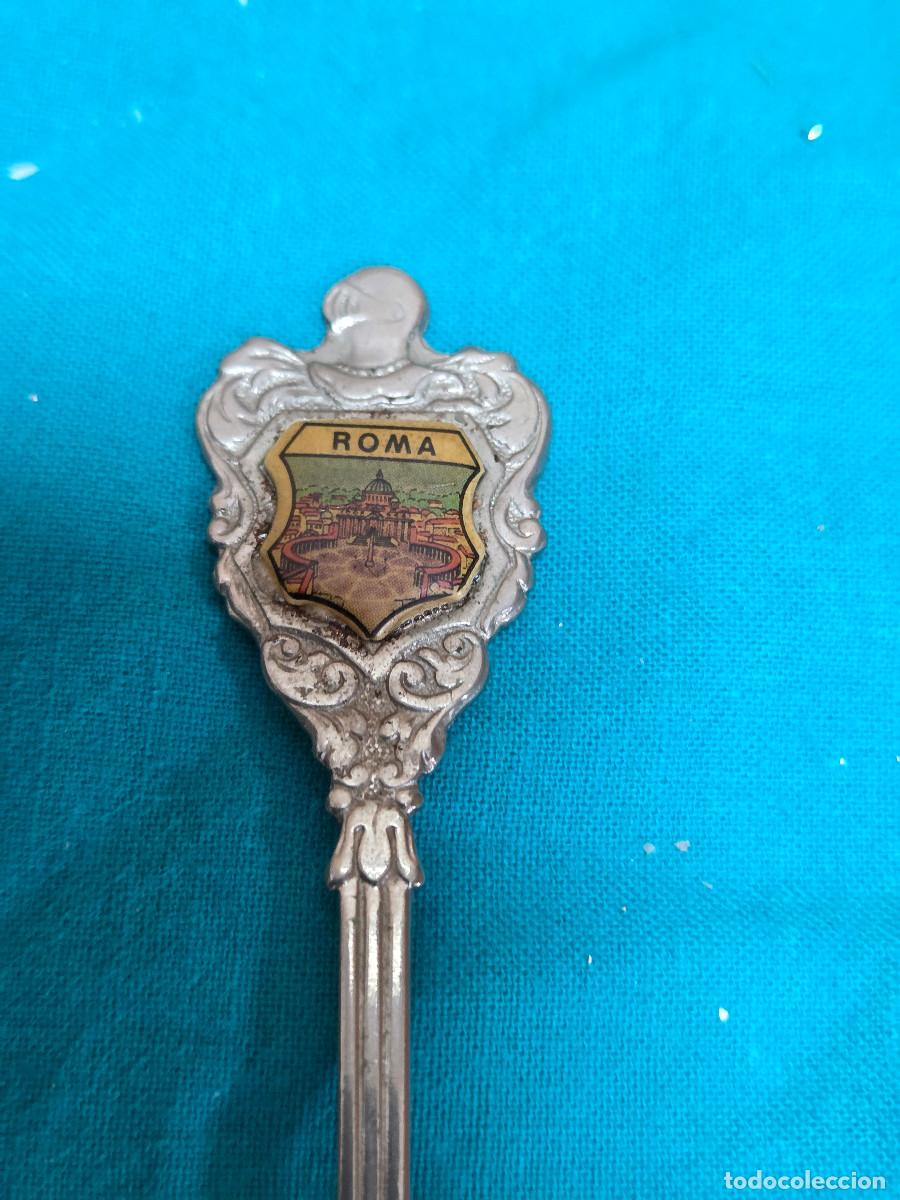 Vintage: cuchara de coleccion de Roma - Foto 2