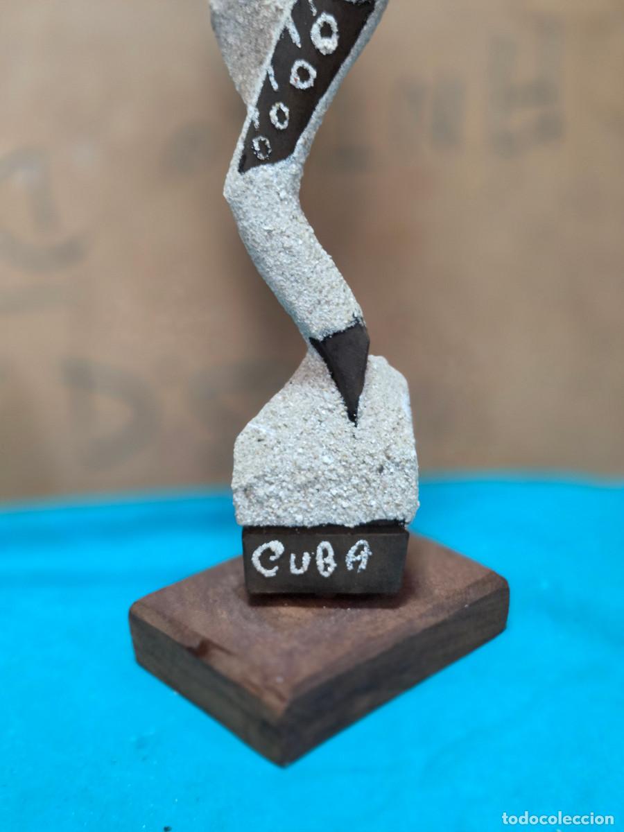 Vintage: figura madera y de arena - Foto 4