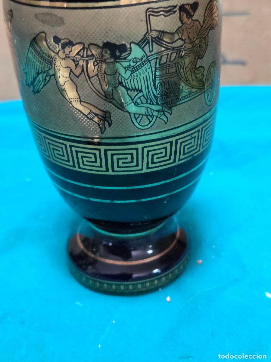 Vintage: anfora de ceramica dorada - Foto 5