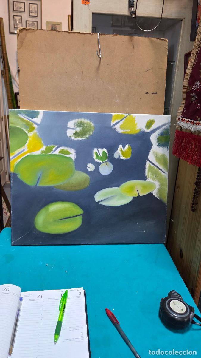 Vintage: lienzo de pintura sin acabar