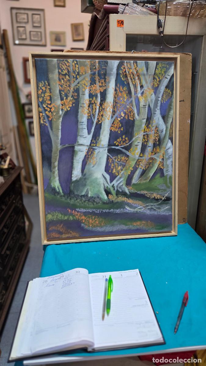 Vintage: lienzo de pintura sin acabar