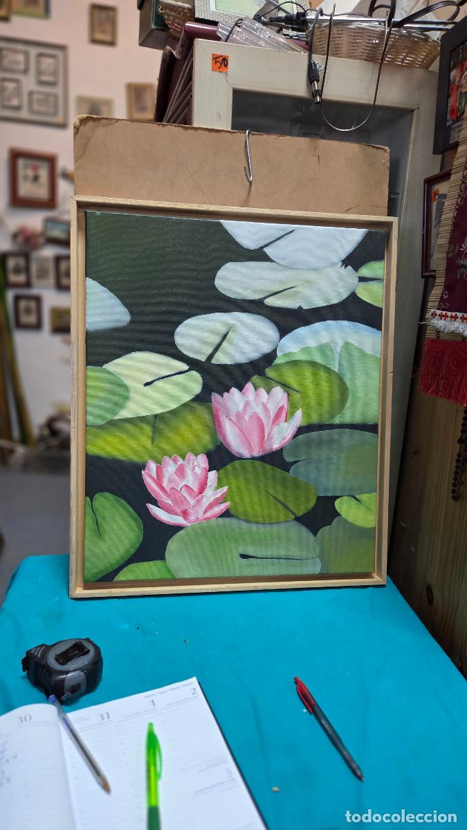 Vintage: lienzo de pintura sin acabar
