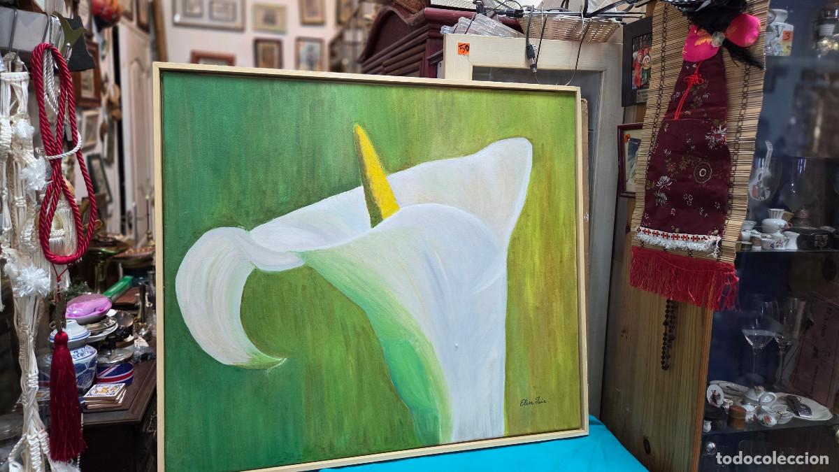 Vintage: lienzo de pintura sin acabar