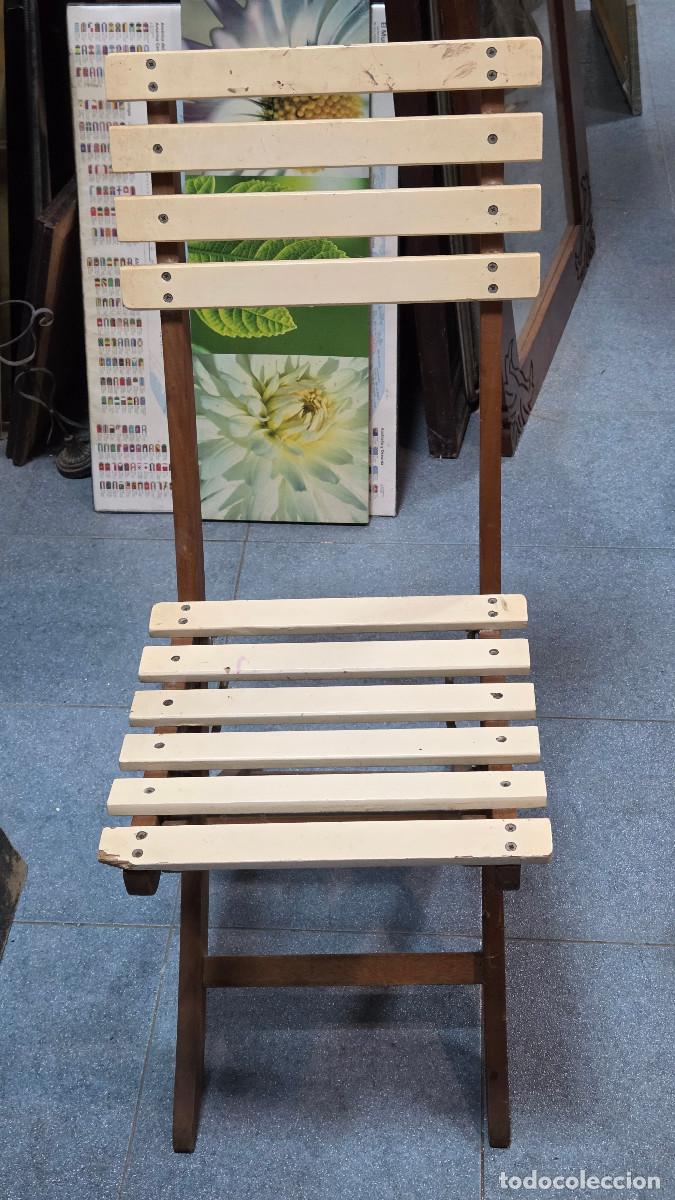 Vintage: silla antigua pegable madera
