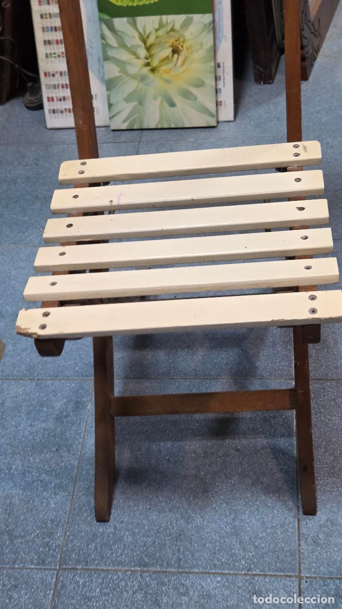 Vintage: silla antigua pegable madera - Foto 2