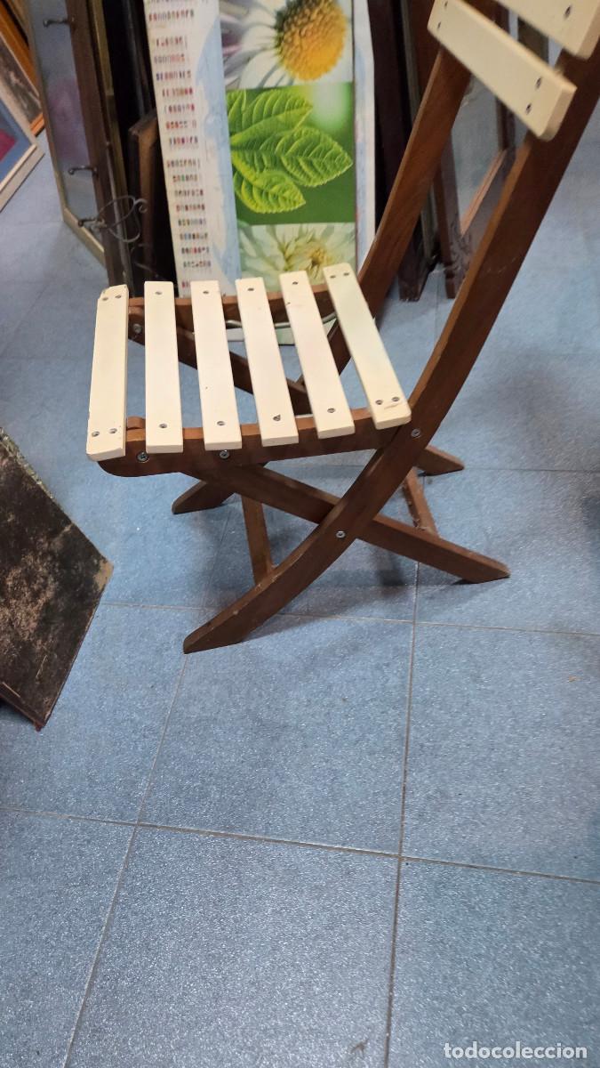 Vintage: silla antigua pegable madera - Foto 5