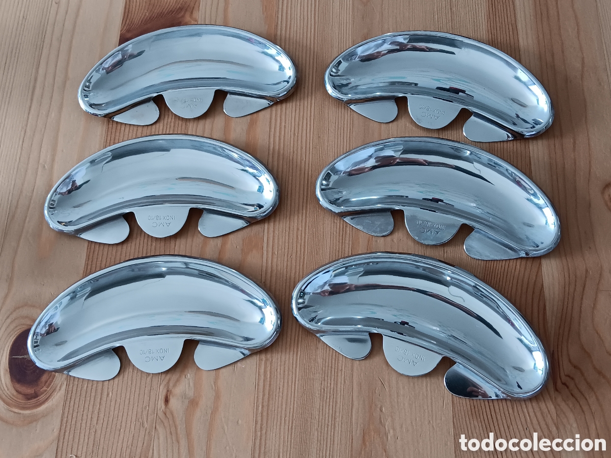 Vintage: Set de 6 Bandejas Semicirculares Acoplables AMC (Inox 18/10) - Vintage