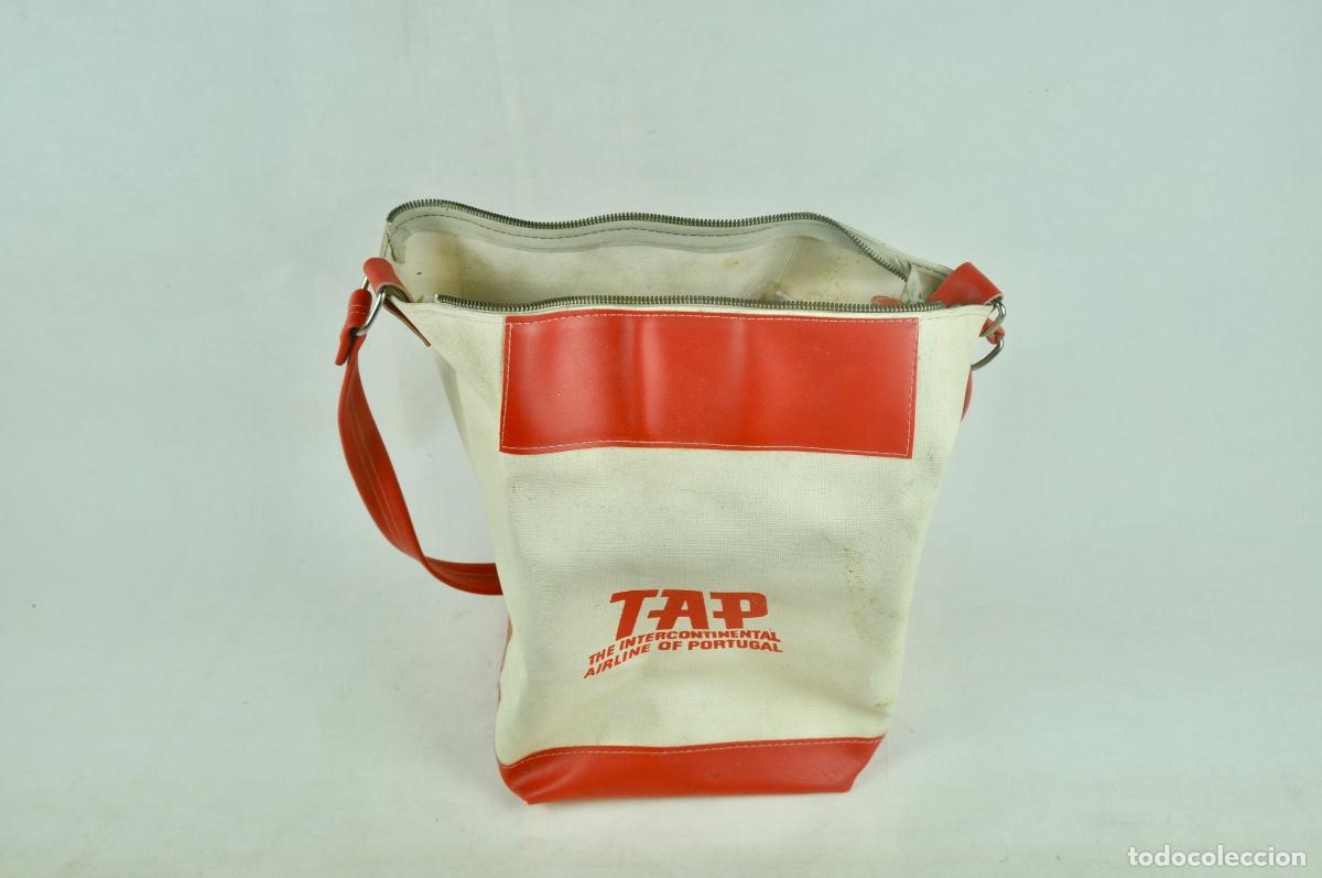 Vintage: Bolsa Publicidad aerol&iacute;neas TAP - Foto 6