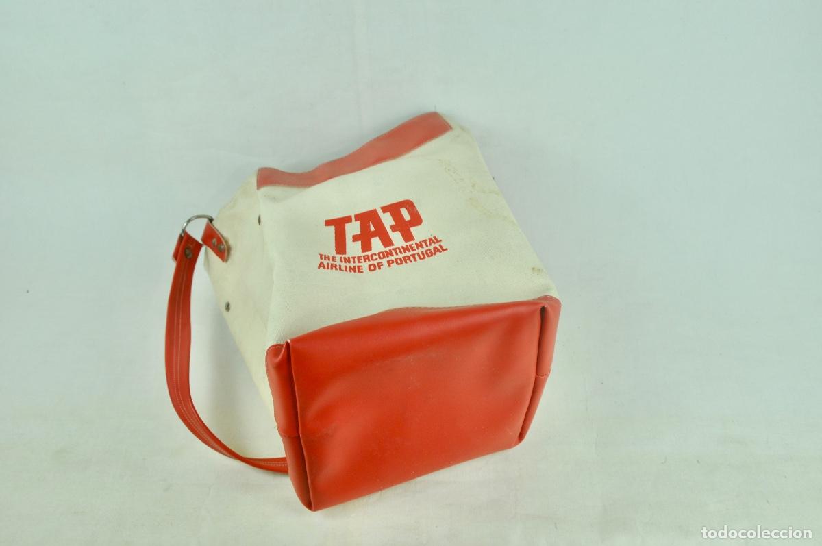 Vintage: Bolsa Publicidad aerol&iacute;neas TAP - Foto 7