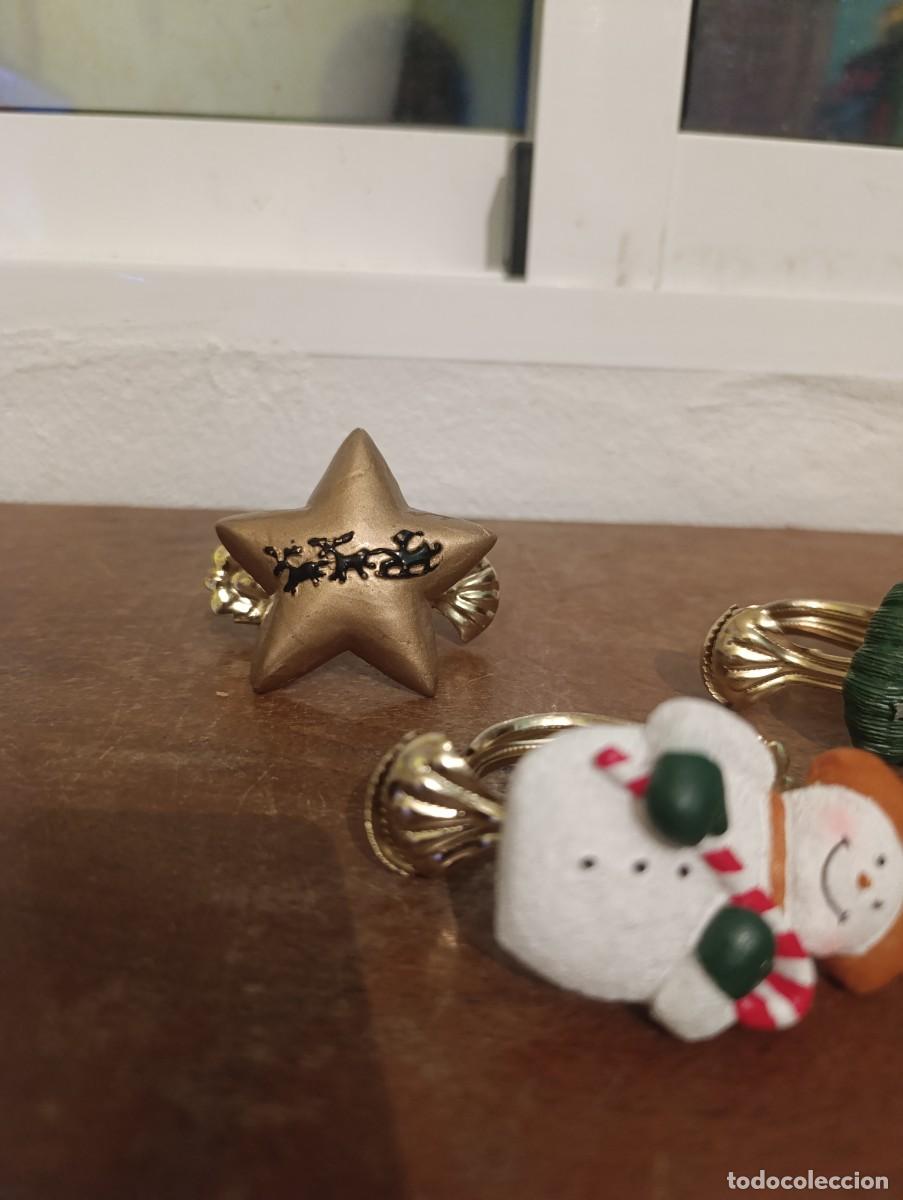 Vintage: Lote de 5 servilleteros navide&ntilde;os - Foto 3