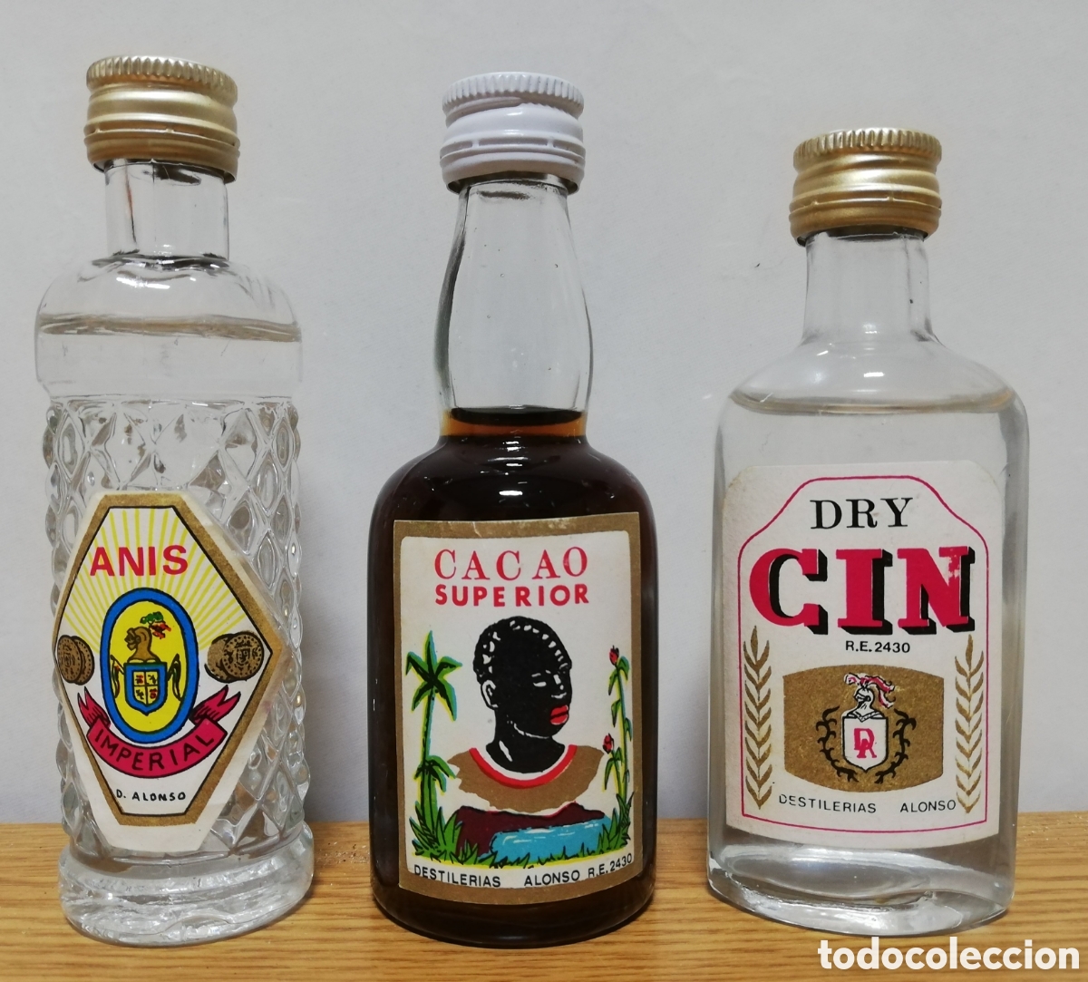 Vintage: Botellines para colecci&oacute;n.