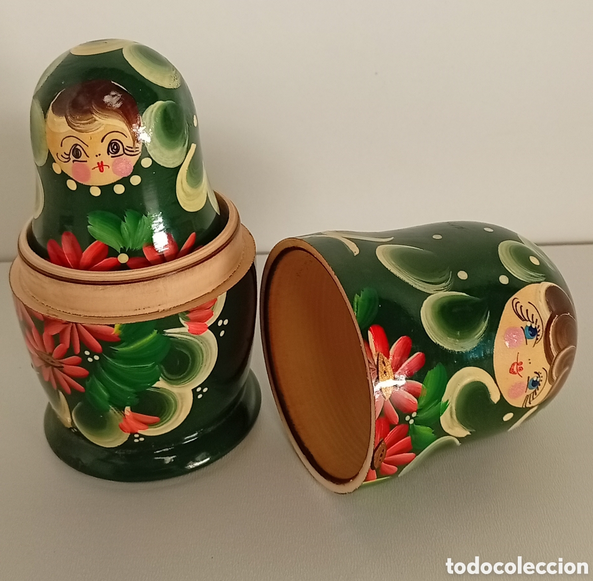 Vintage: .CONJUNTO DE MU&Ntilde;ECAS RUSAS O MATRIOSKA - Foto 4