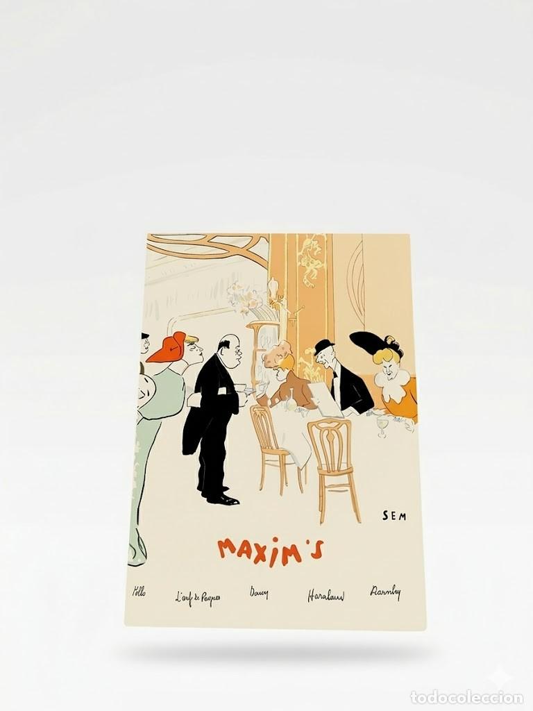 Vintage: Maxim's Par&iacute;s L&aacute;minas + Men&uacute; Vintage
