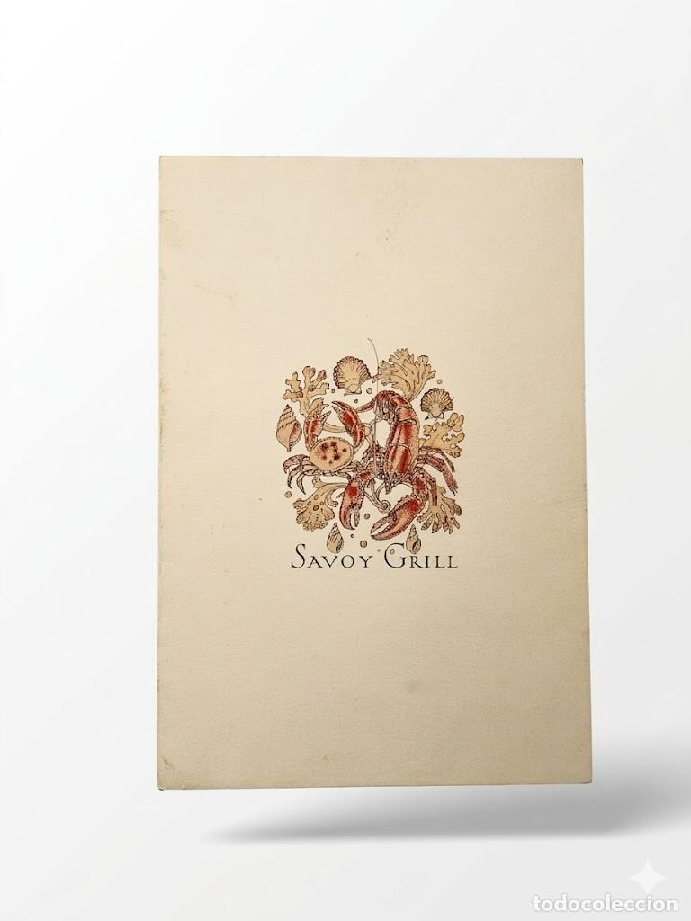 Vintage: Savoy Grill &ndash; 1977 Men&uacute; Jubileo de la Reina Isabel