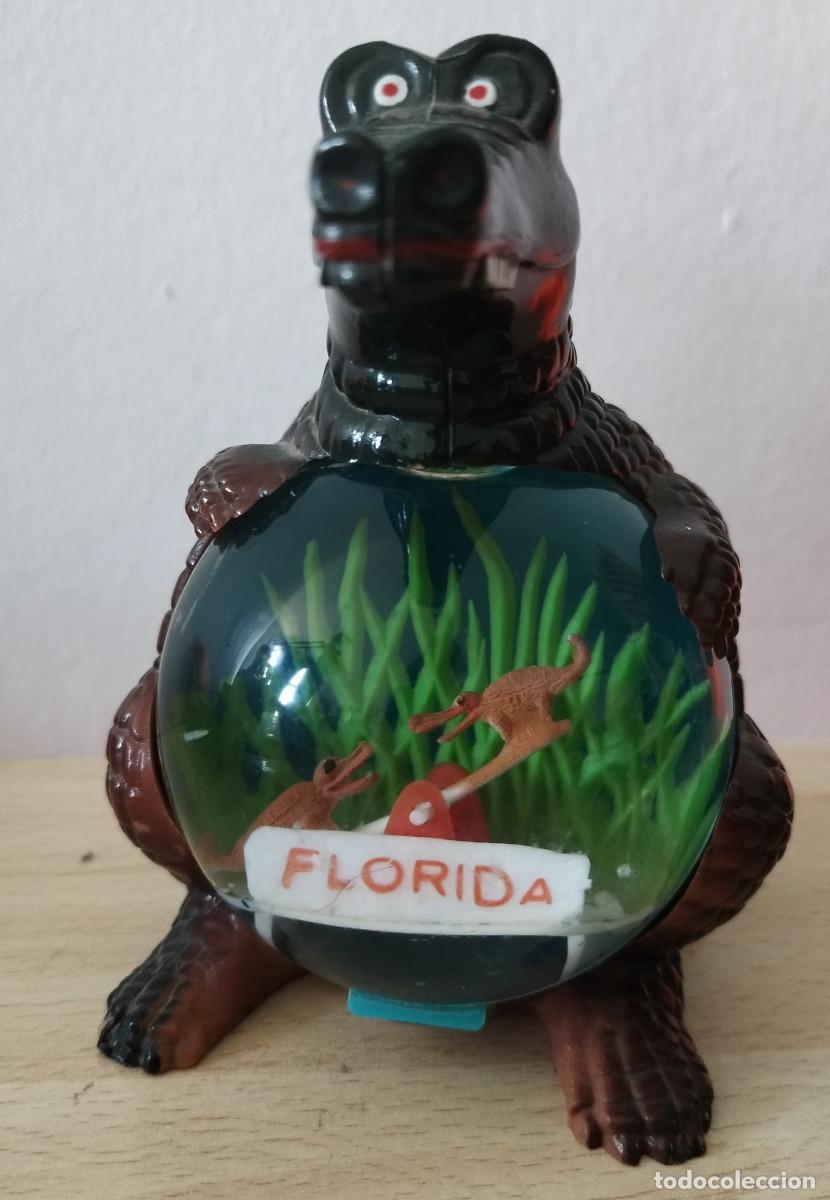 Vintage: Bola de nieve vintage souvenir Caim&aacute;n de Florida Estados Unidos