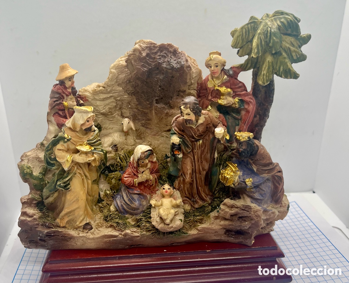 Vintage: BELEN COMPLETO EN UNA FIGURA VINTAGE