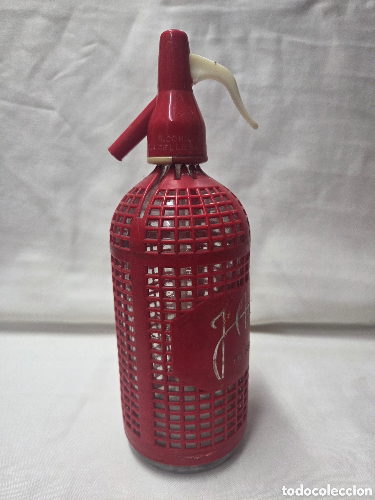Vintage: Sif&oacute;n antiguo rojo vintage a&ntilde;os 60/70 &ndash; botella soda retro decoraci&oacute;n bar