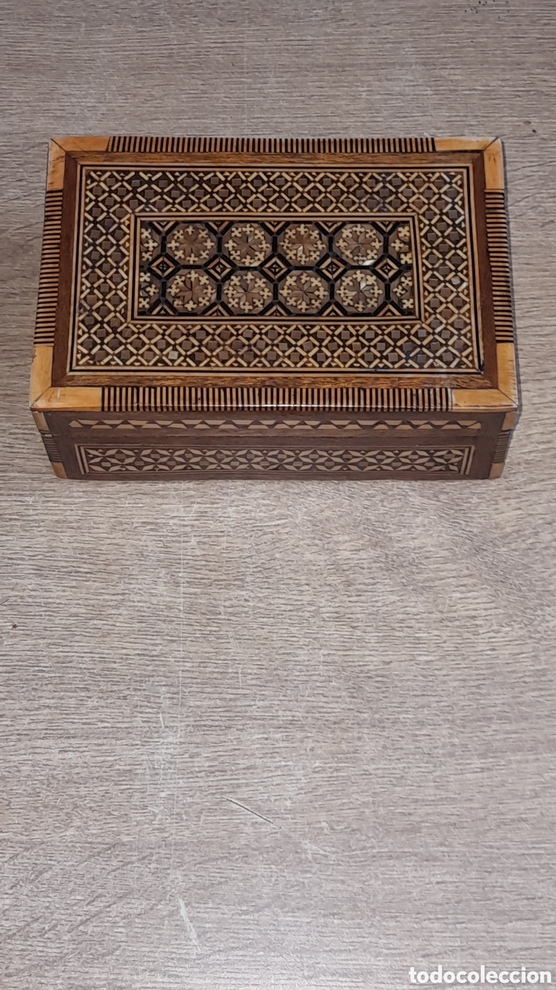 Vintage: Caja joyero de marqueter&iacute;a