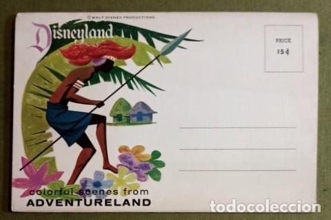 Vintage: Folleto Postal Vintage Disneyland - Colorful Scenes from Adventureland (A&ntilde;os 50/60)