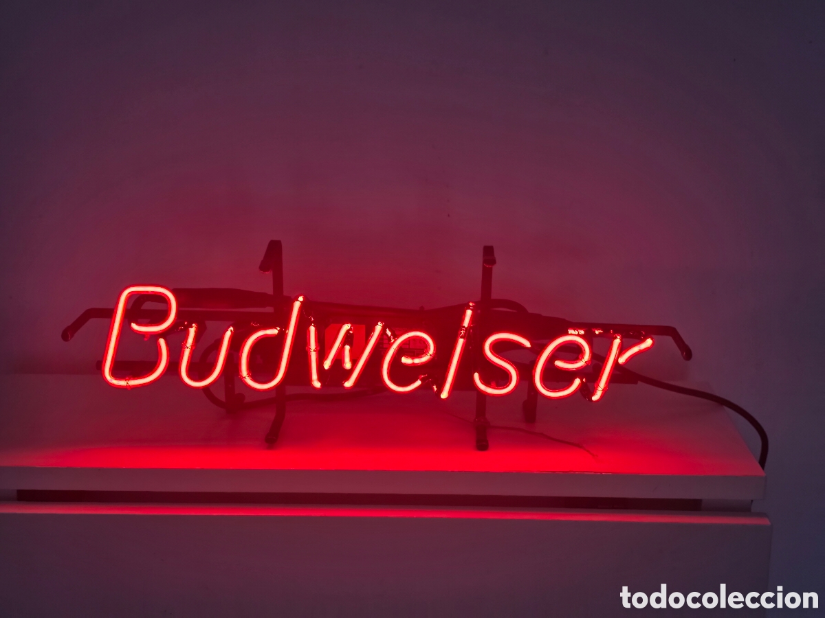 Vintage: Ne&oacute;n Budweiser vintage original 59cm - Foto 2