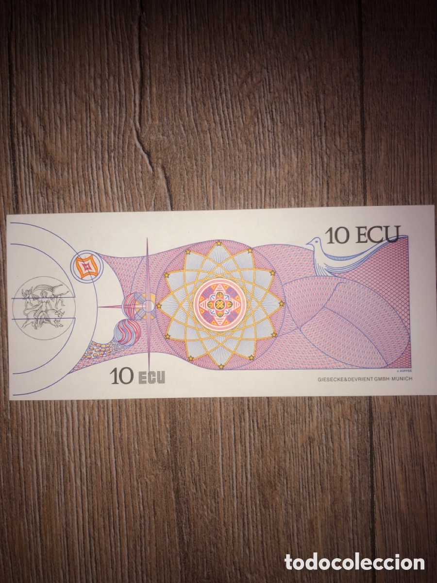 Vintage: Billete 10 Ecu (1992)