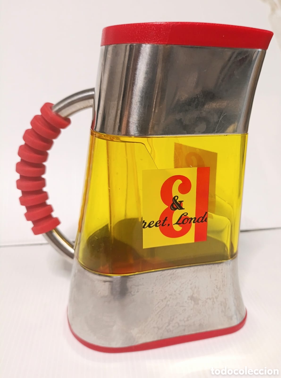 Vintage: Jarra J&B pl&aacute;stico y metal