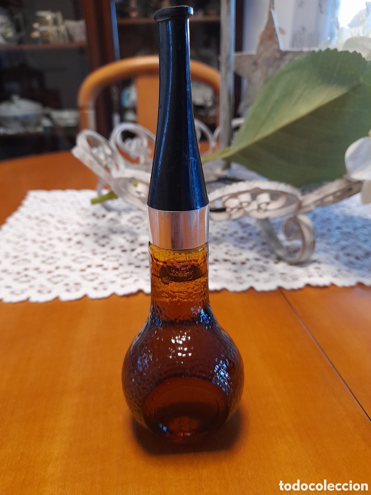 Vintage: Botella de colonia son en forma de pipa