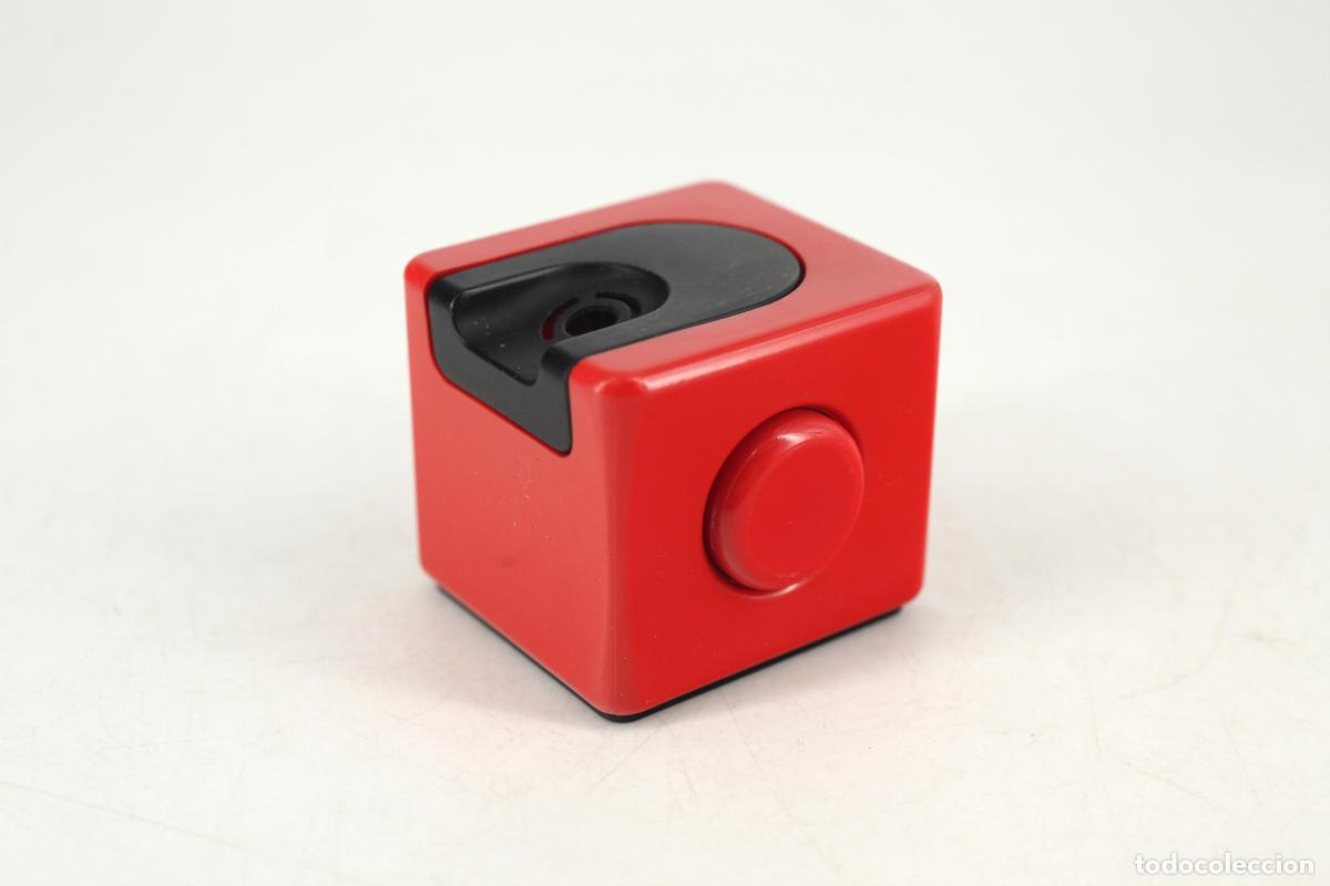 Vintage: encendedor Braun T3 Domino Dieter Rams rojo vintage space age retro Alemania 70's