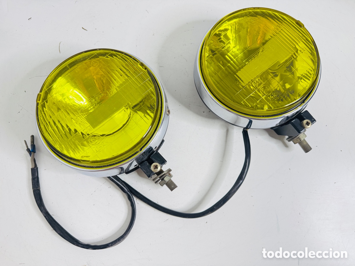 Vintage: faros antiniebla Carello Fiat Lancia Alfa Romeo 1970s Italy