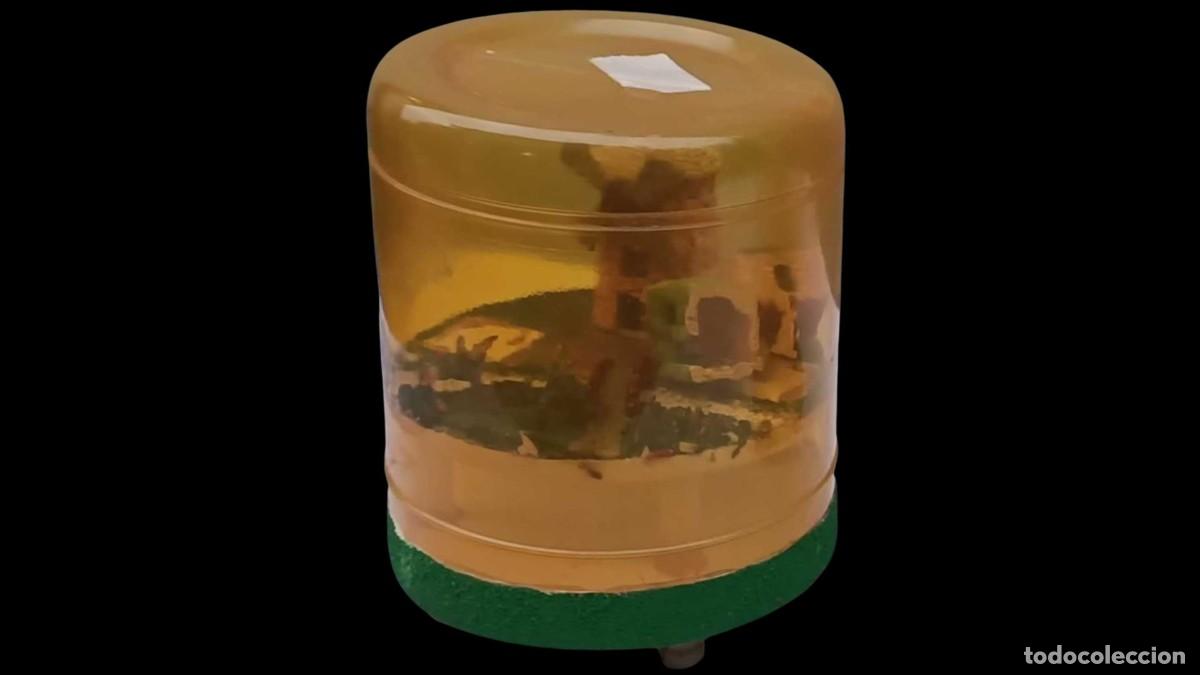 Vintage: Diorama de Arroz con 2 Casitas, Molino, Puente y 2 &Aacute;rboles &ndash; Vintage 1994, Para Restaurar