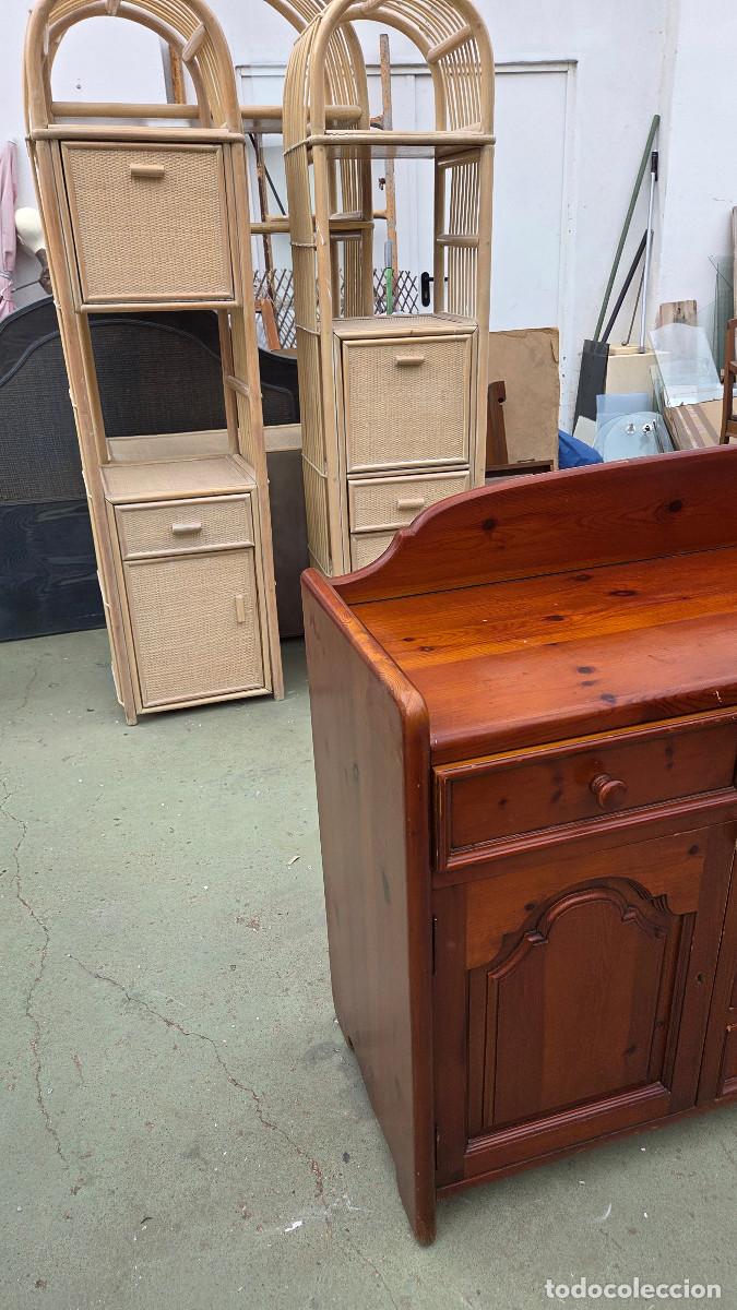 Vintage: taquillon de madera de pino rija - Foto 2