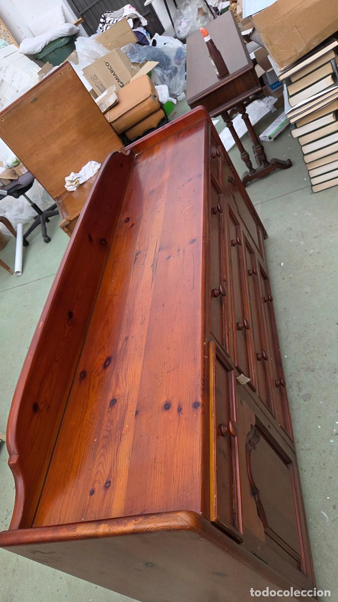 Vintage: taquillon de madera de pino rija - Foto 6