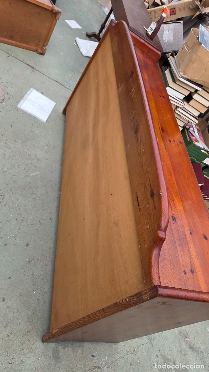 Vintage: taquillon de madera de pino rija - Foto 8
