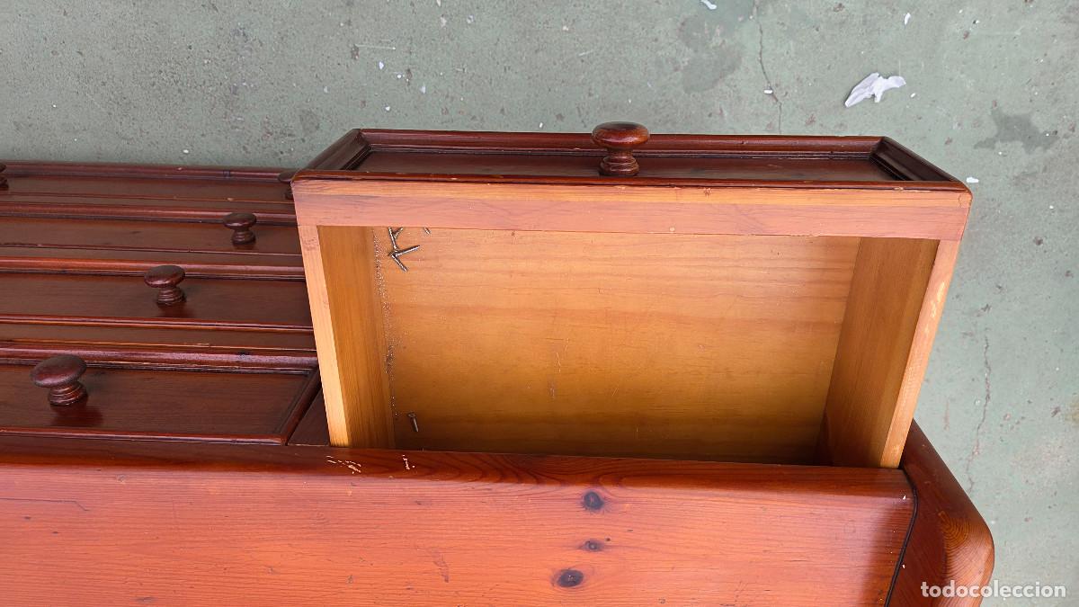 Vintage: taquillon de madera de pino rija - Foto 10
