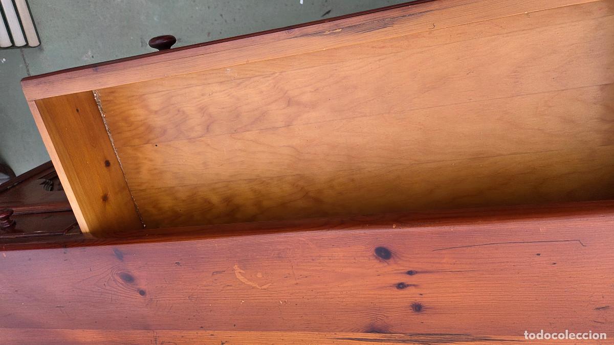 Vintage: taquillon de madera de pino rija - Foto 11