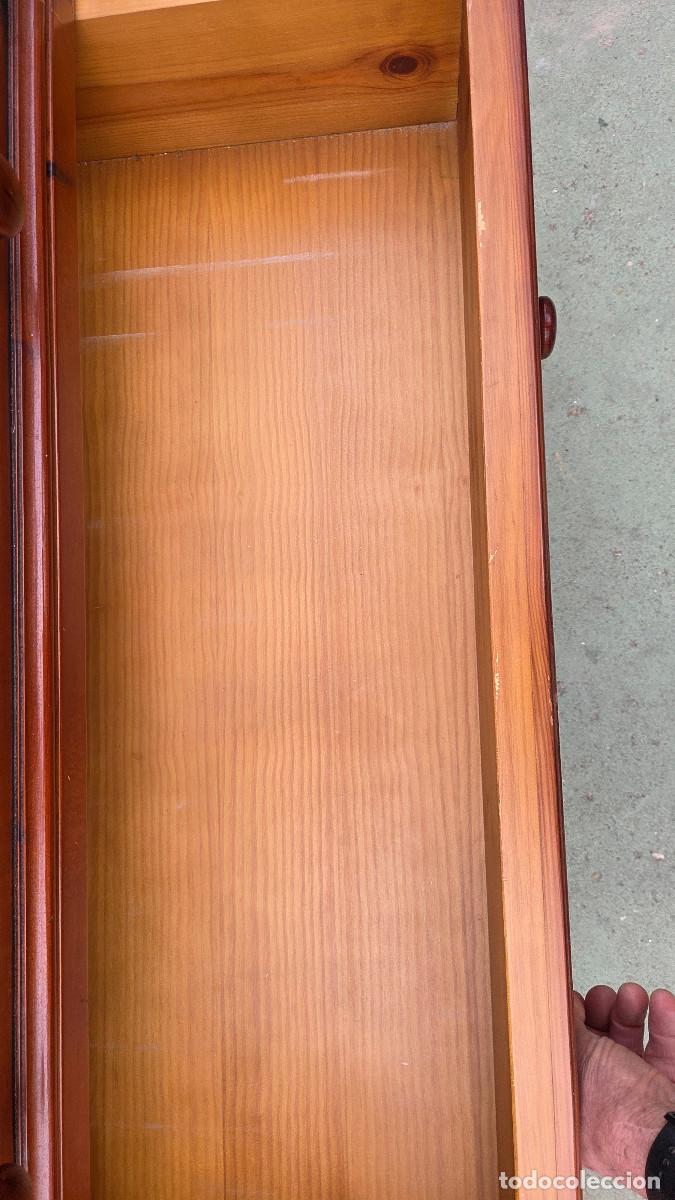 Vintage: taquillon de madera de pino rija - Foto 13