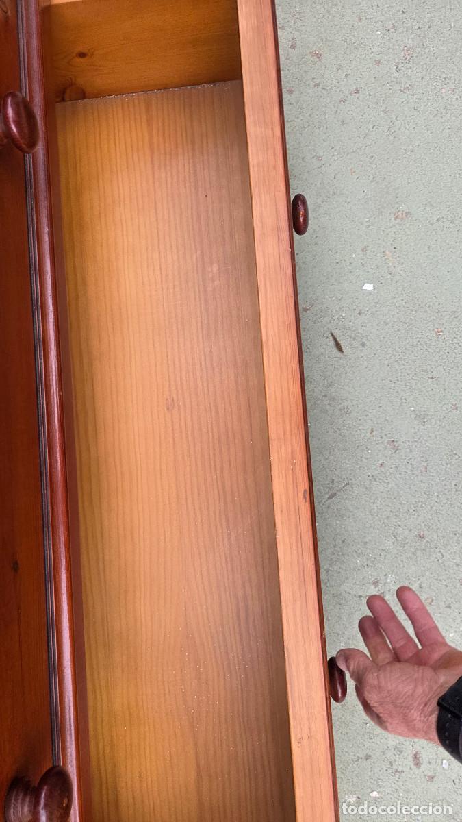 Vintage: taquillon de madera de pino rija - Foto 14