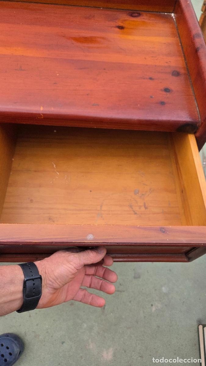 Vintage: taquillon de madera de pino rija - Foto 16