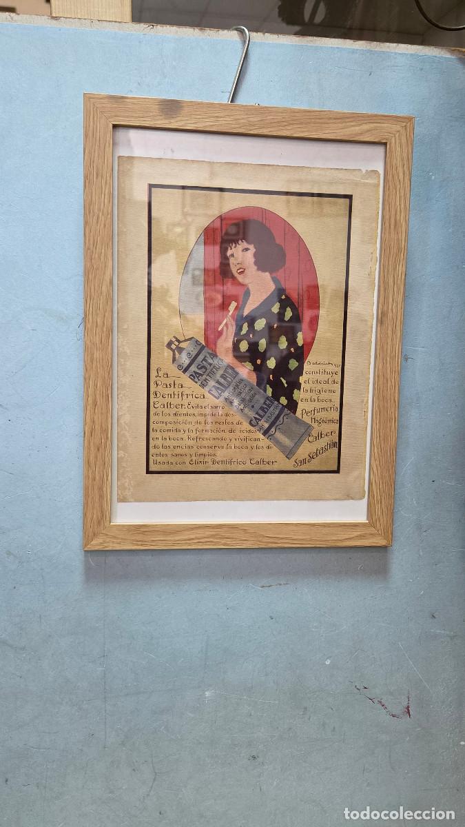 Vintage: cuadro con lamina religioso